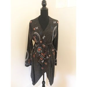 MONORENO Embroidered Cardigan